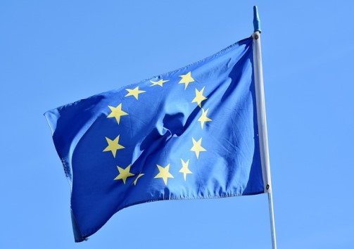 Bandera de la Unión Europea en Bruselas, donde se celebró la reunión de Junt