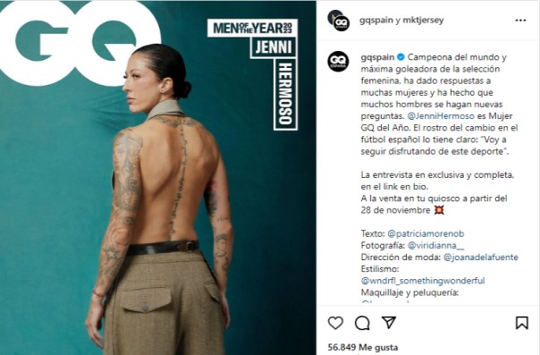 Portada Jennifer Hermoso Mujer GQ del Año