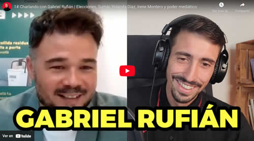 Rubén Hood entrevistando a Gabriel Rufián